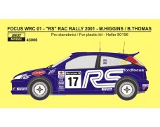 Decal – Ford Focus WRC 01 RAC rally 2001